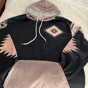 Men’s light weight native Fresn design cotton hoodie